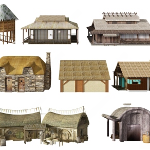 中式小公建3D模型下载